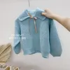 Girls' sweaters 2021 autumn and winter new style children's clothing, baby's stylish loose long-sleeved top, children's knitted sweater wholesale Specification image